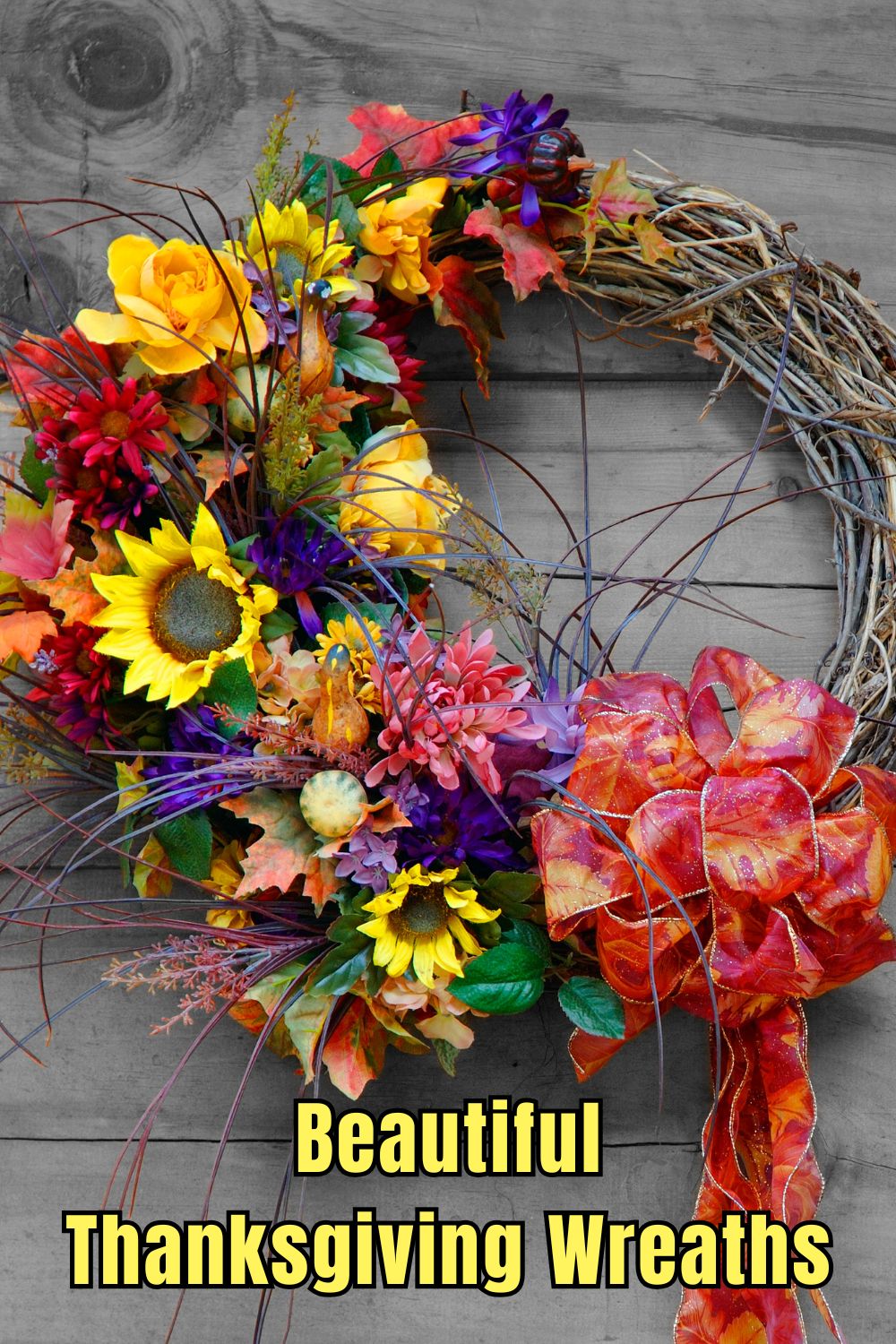 Beautiful Thanksgiving Wreaths. 