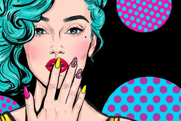 Girl fashion - pop art style