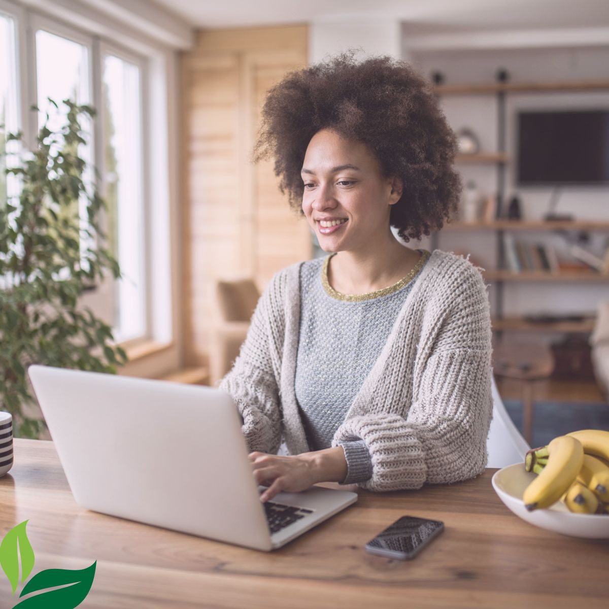 Young woman working on the computer