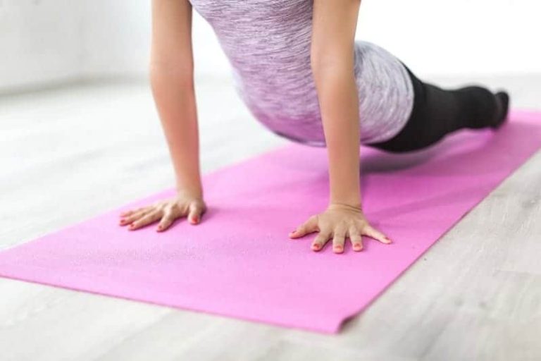 Pink yoga mat