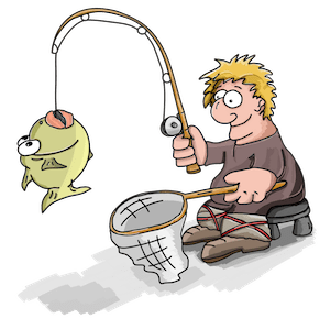 Applying Sales Skills is like fishing.