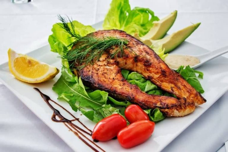 Grilled salmon