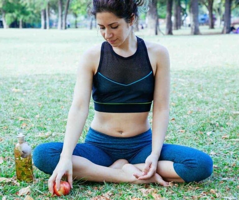 Young woman thinking out in nature