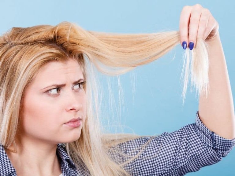 Damaged bleached hair