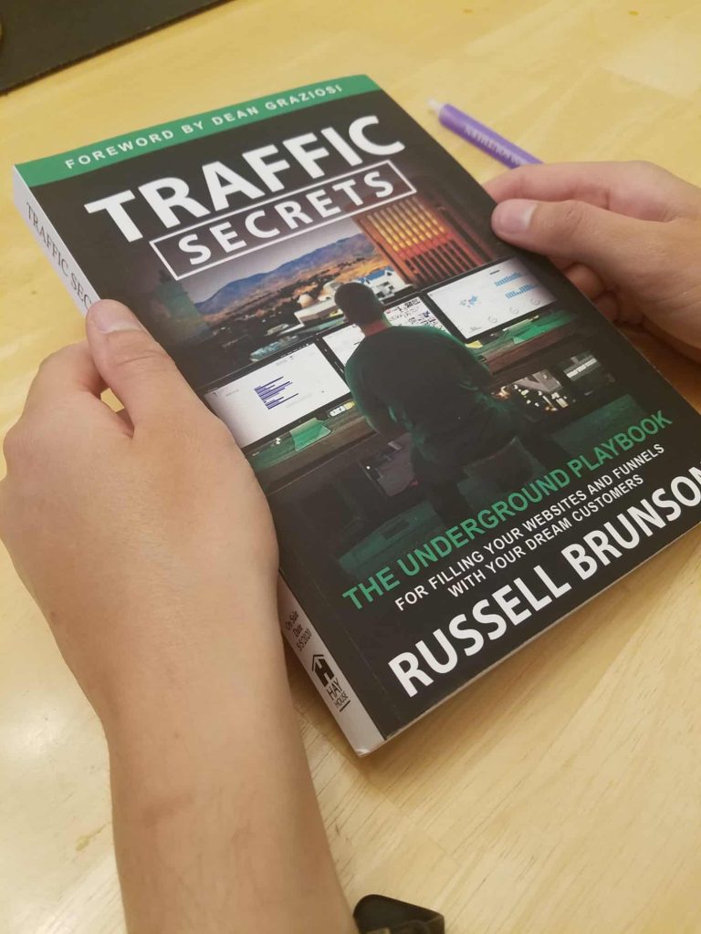 Traffic Secrets book by Russell Brunson