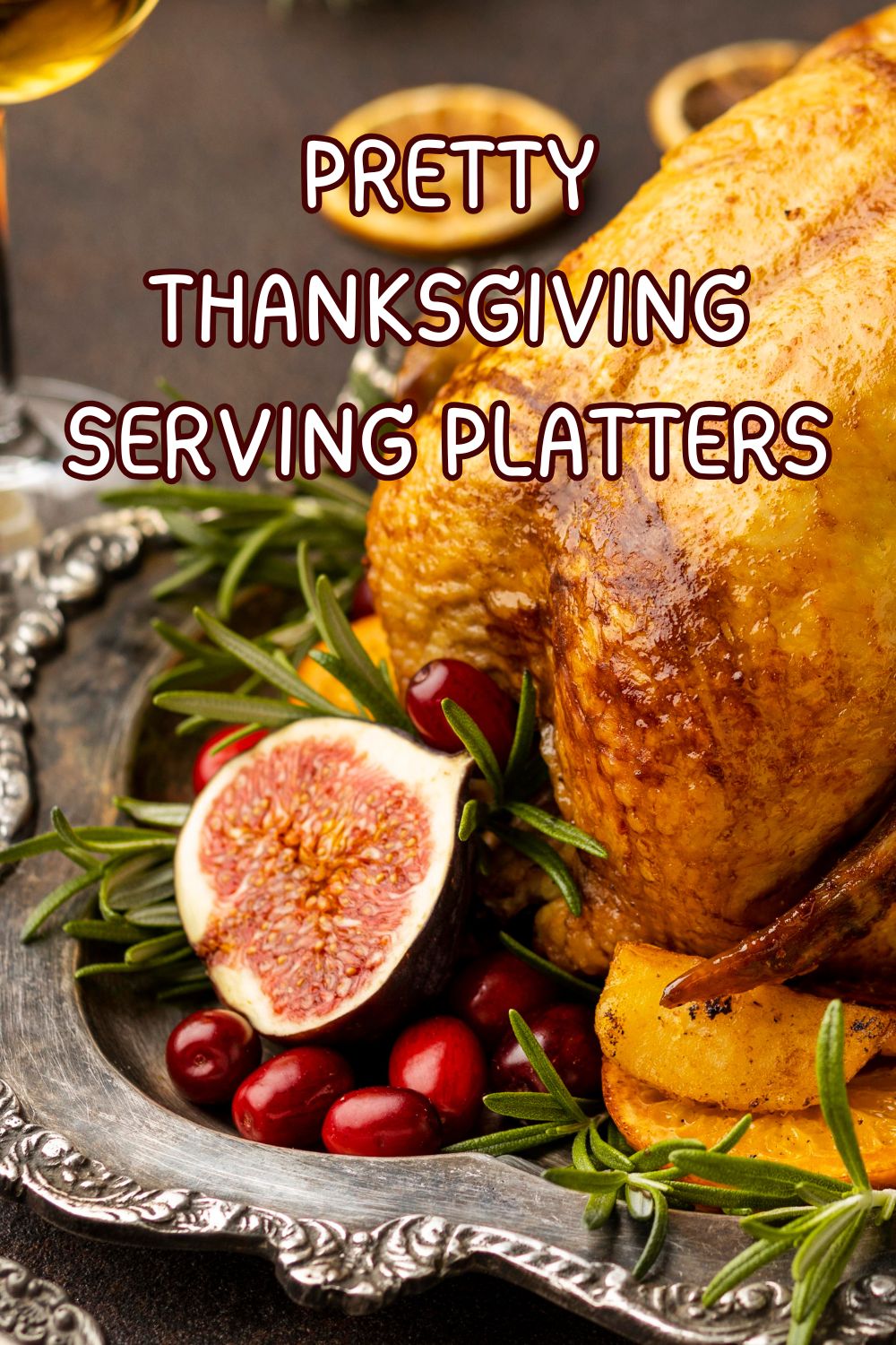 pretty Thanksgiving serving platters.