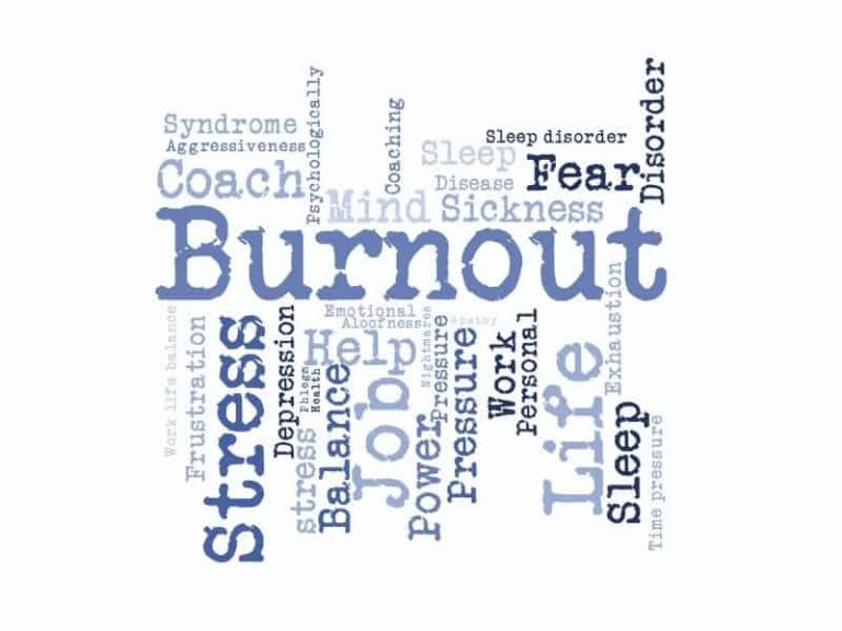 burnout word cloud