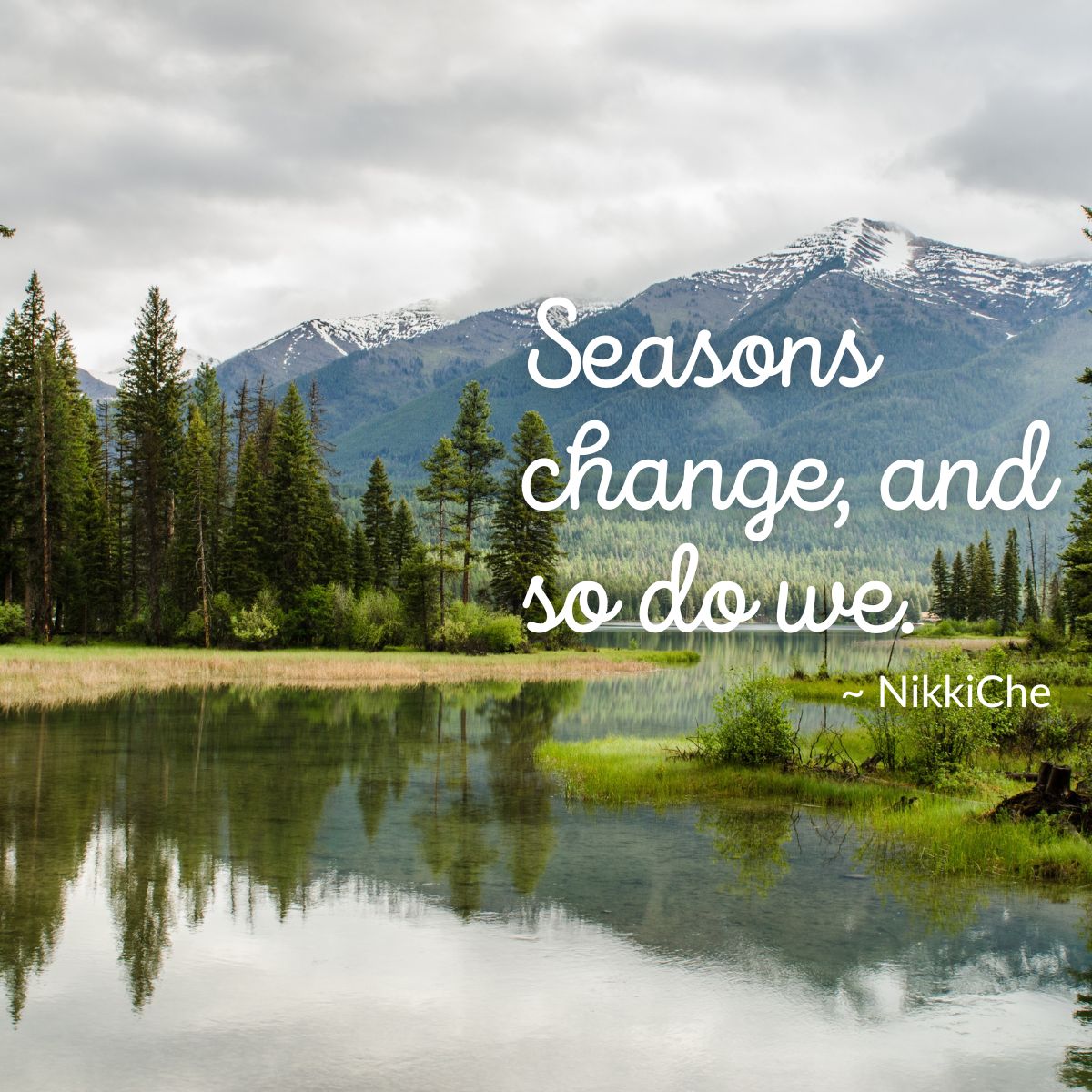 Seasons change, and so do we. ~ NikkiChe 