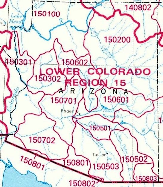 HUC Watershed Map