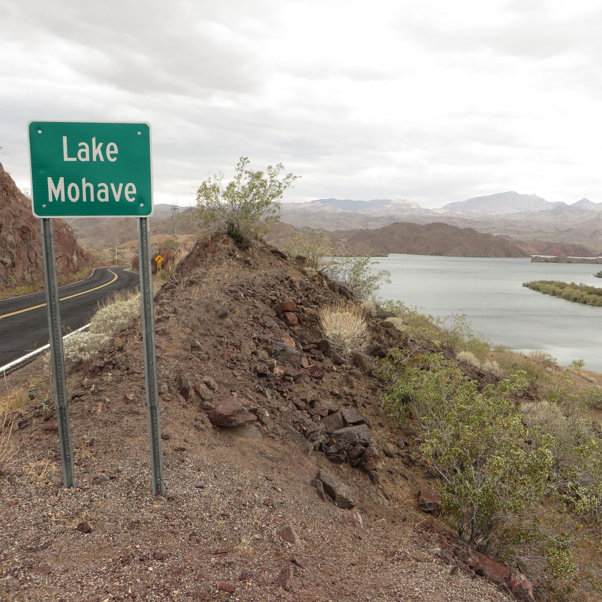 Sign for Lake Mohave.