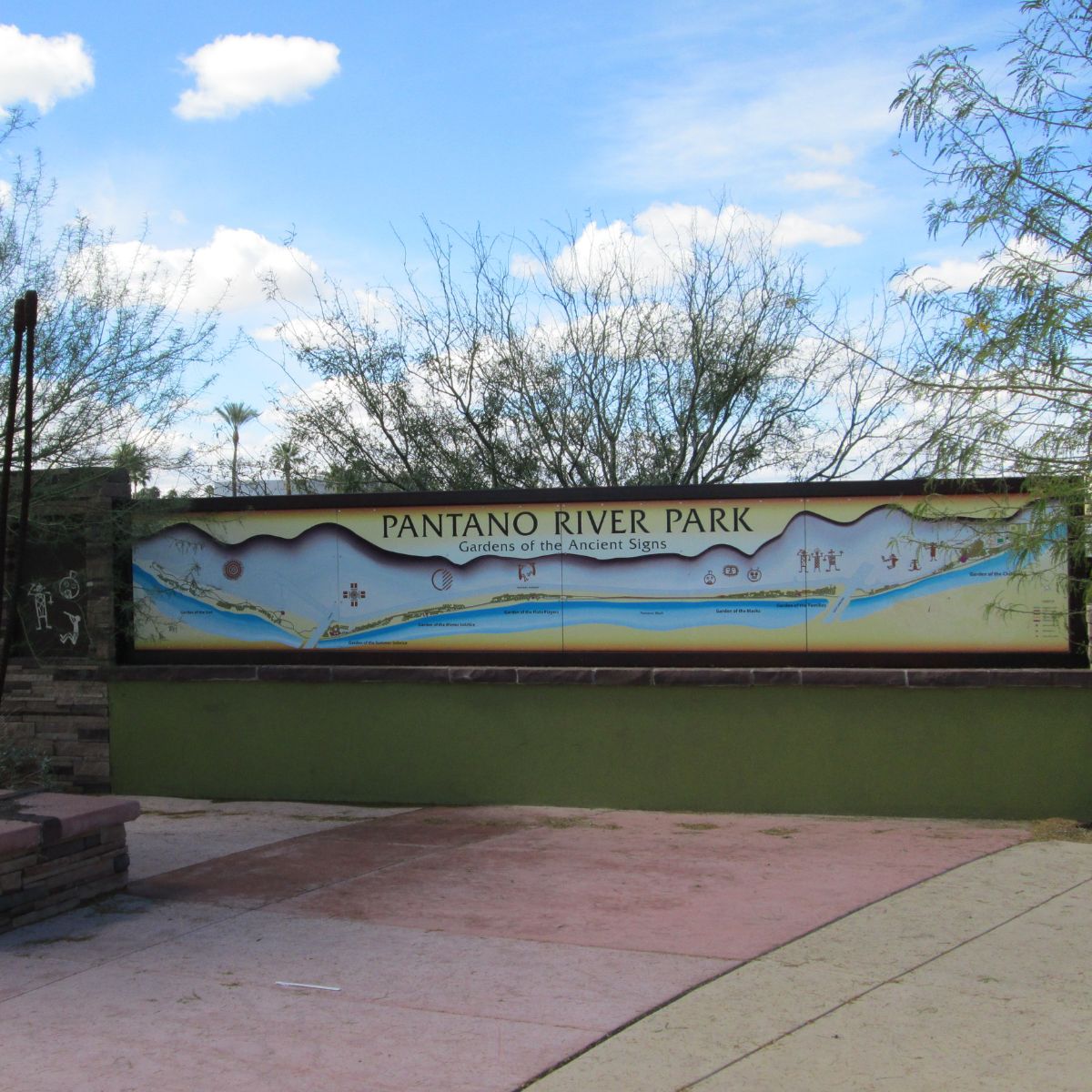 A sign at Pantano River Park